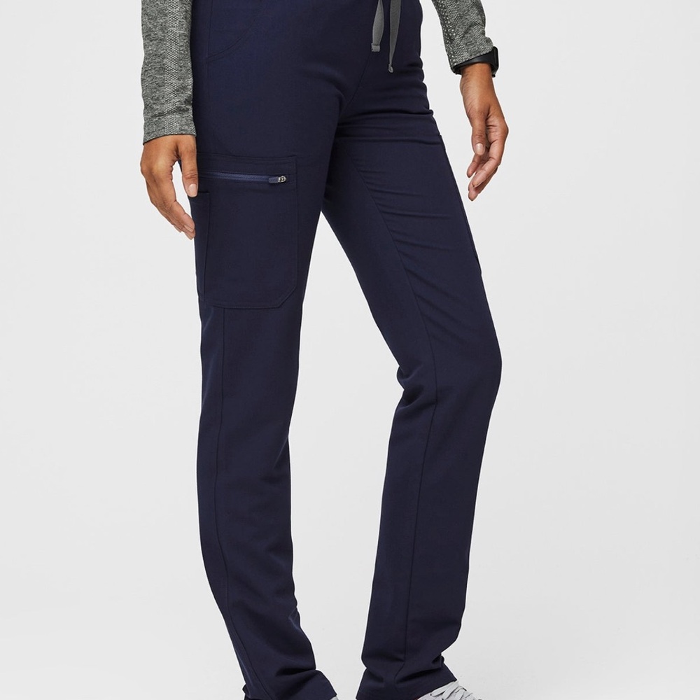 Figs Blue Straight Leg Pants for Everyday Comfort